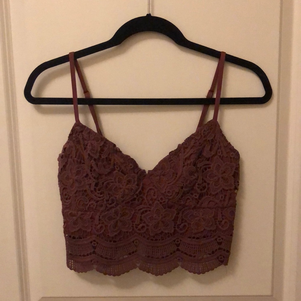 LA Hearts crochet crop top